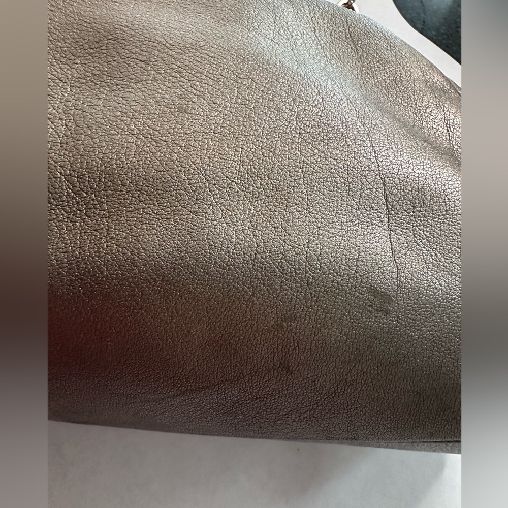 Coach Madison Phoebe Bronze Metallic Triple Compartment Large Bag with Hangtag - Picture 11 of 12
